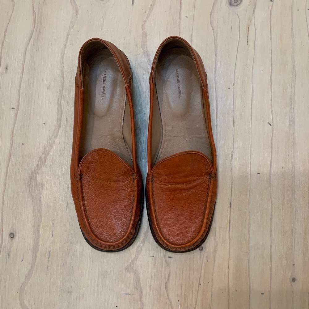 Mansur gavriel calf skin loafers